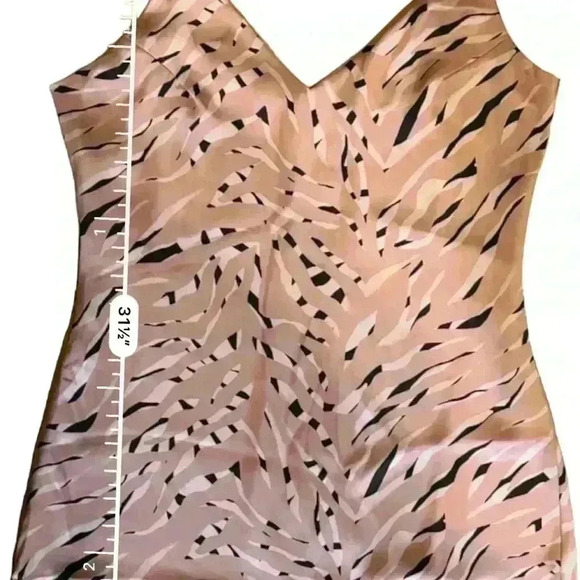 Storia - Heidi Zebra Satin 90’s Slip Dress Sz M - Picture 10 of 10